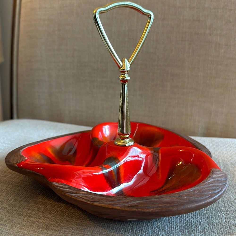 Vintage SEQUOIA ware MCM century modern candy dish USA collectible decorative
